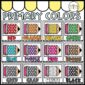 Shows all 8 lemon color poster examples. Each poster is a pencil with polka dots on it in different colors