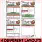 Shows 4 different layouts of the summer classroom newsletters