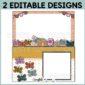 Shows alternative slide designs for the Spring classroom slide templates