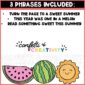 Summer Door Decor Watermelon - List of Phrases Included