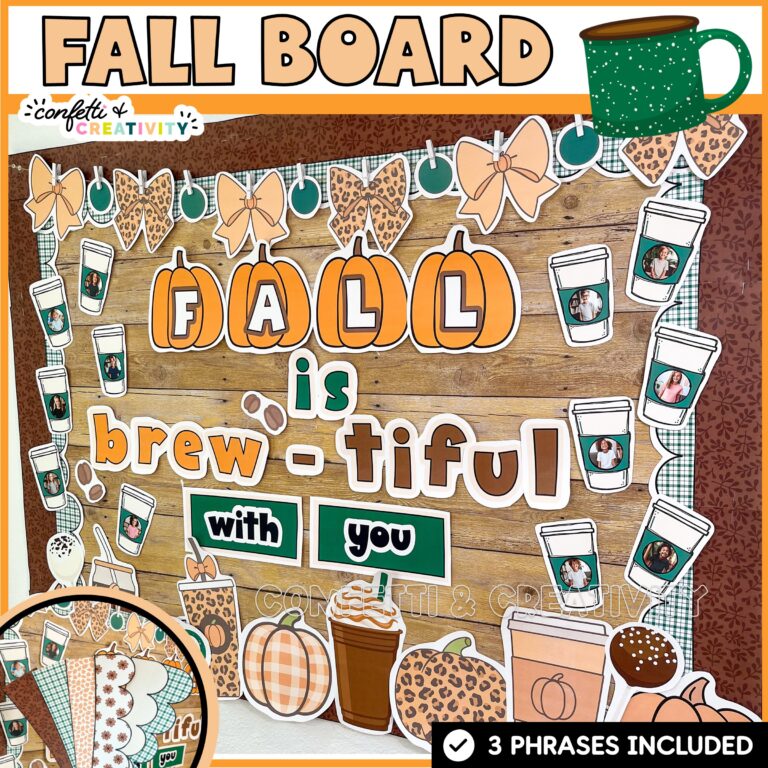 Fall Bulletin Board – Fall is Brew-tiful with You